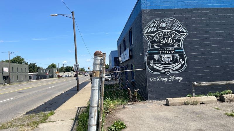 Memorial mural for officer Mohamed Said