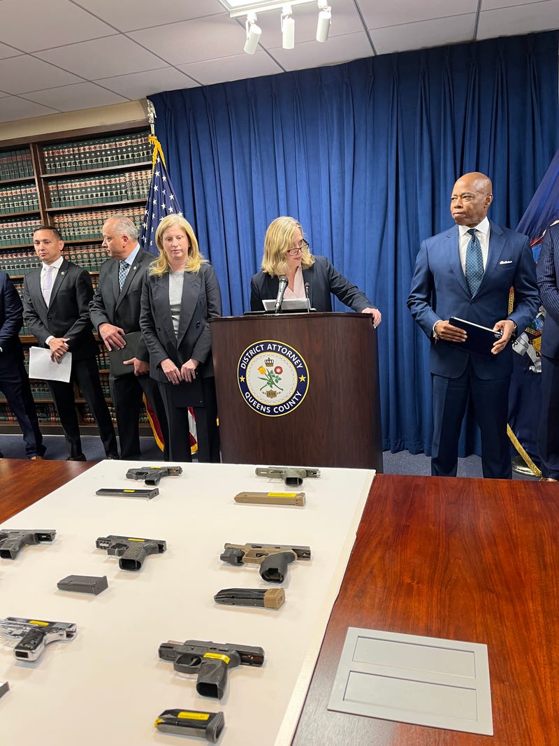 Queens District Attorney Melinda Katz announced the indictment of 12 alleged members of the "Floss Money Ballers" gang, who are accused of driving a year-long spree of violent crime in Southeast Queens.