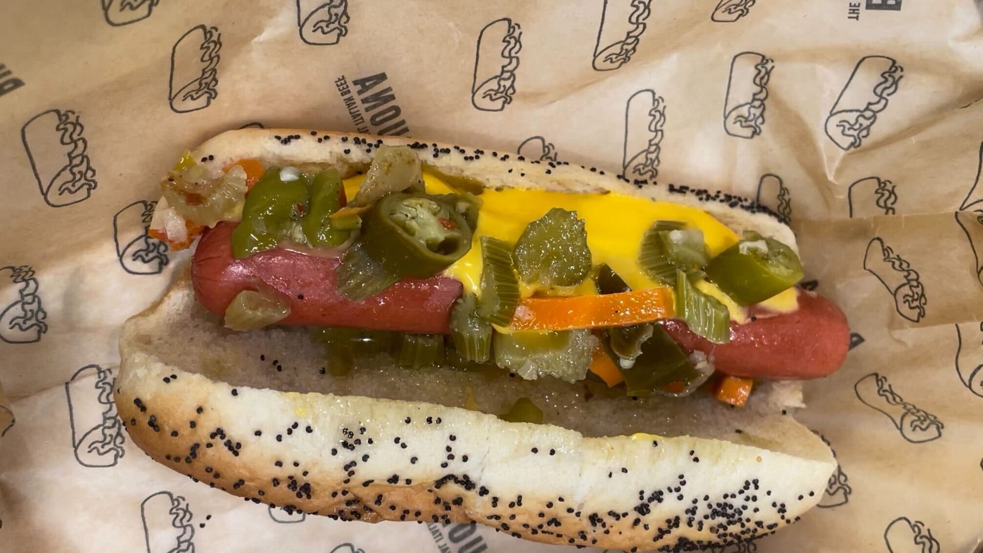 A new Chicago-style hot dog: Could the new Buona spicy dog reign supreme?