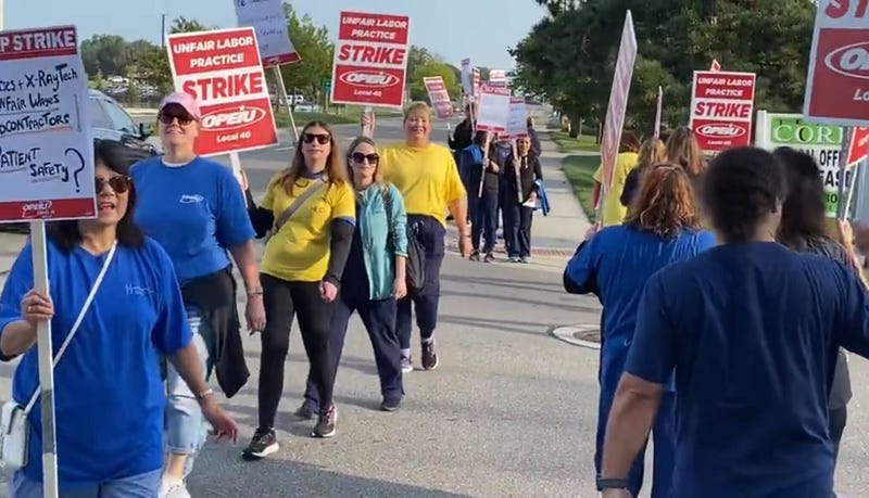 Workers strike at Ascension Providence Hospital in Rochester