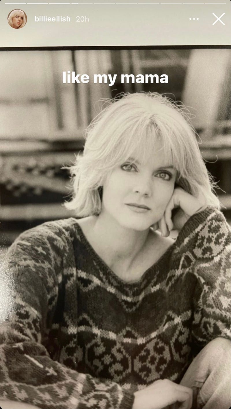 Billie Eilish IG story