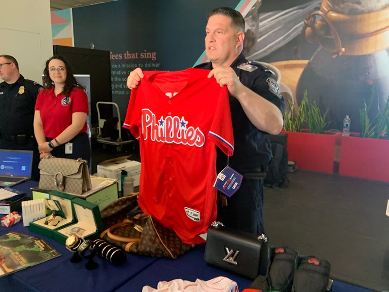 Counterfeit items on display at PHL 