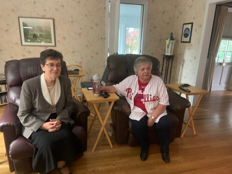 Sr. Linda DeCero, right, with housemate Sr. Marguerite.