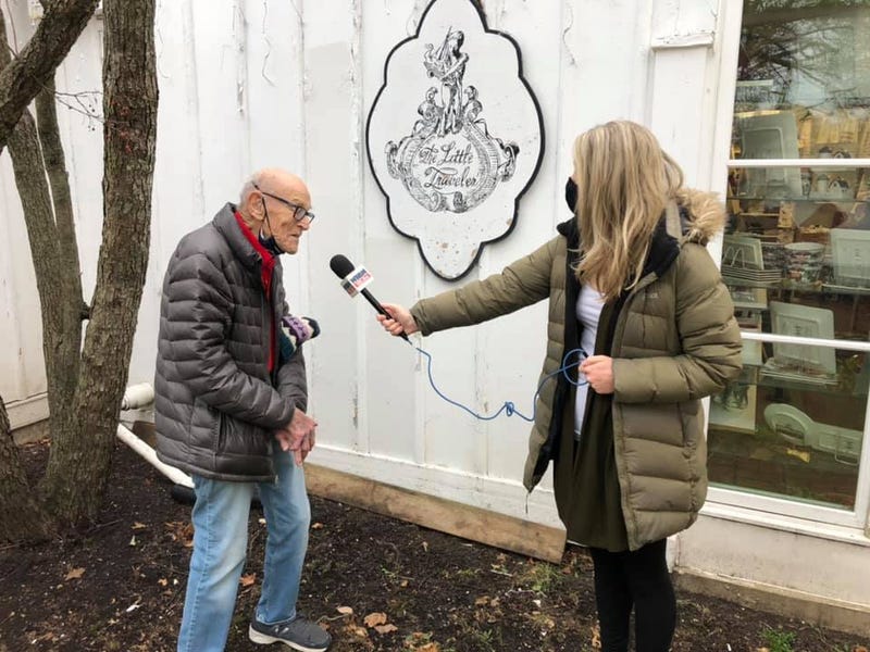 Joe Greenberg, the World War II veteran who worked at The Little Tavern in Geneva for over 50 years doing everything from coordinating inventory, to roaming the store in costumes, to being the staff photographer for special events.