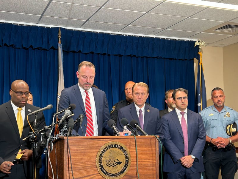 Acting U.S. Attorney Joseph Thompson explains the federal grand jury charges against Vance Boelter in Minneapolis on July 15, 2025.