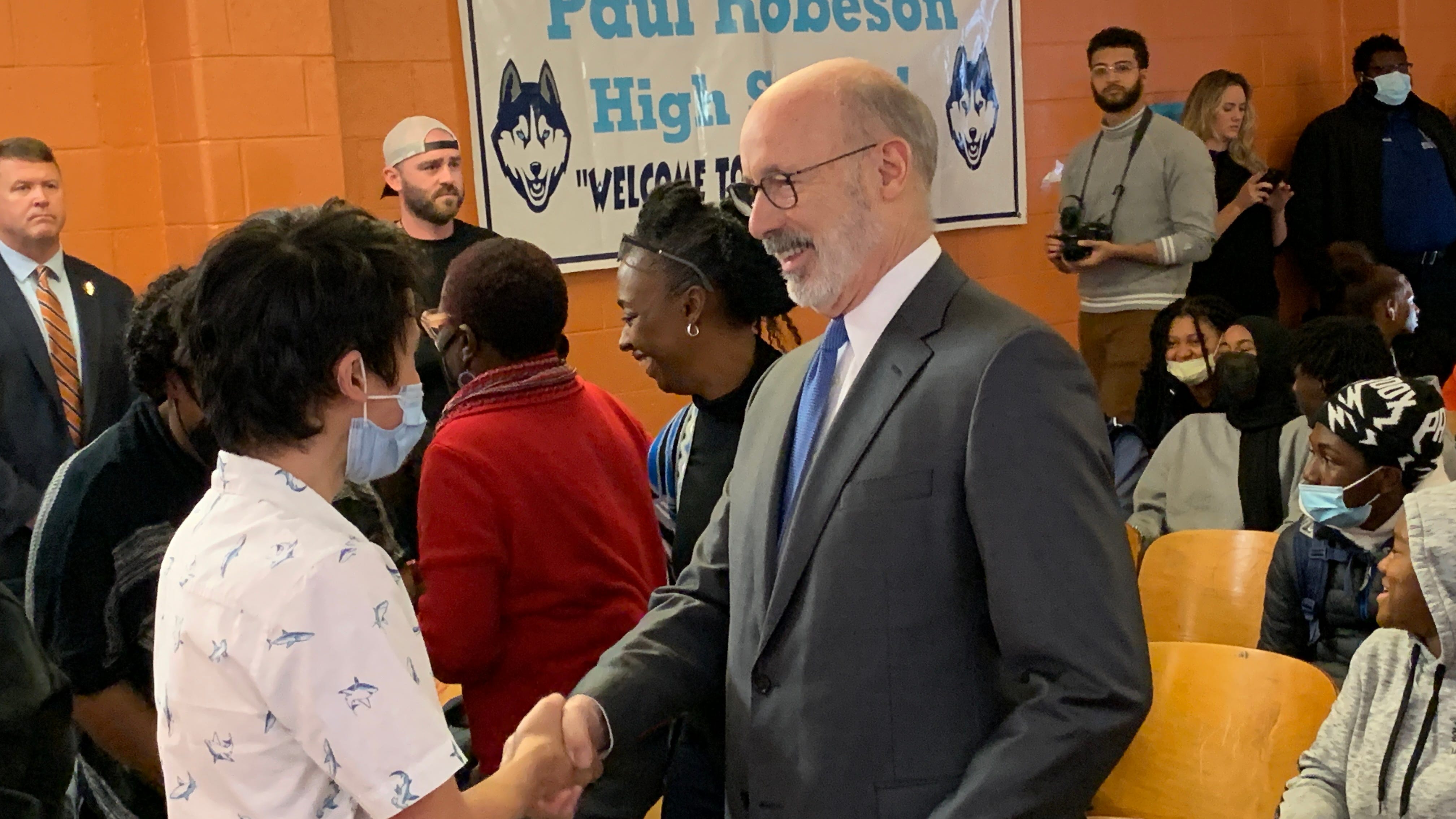 Wolf visits Philadelphia's Robeson High to spotlight education funding