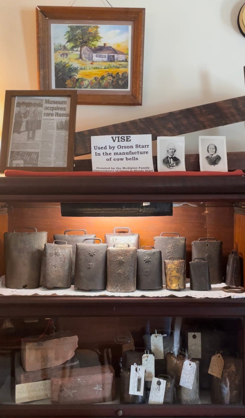 Cowbells and bricks manufactured by the Starr family