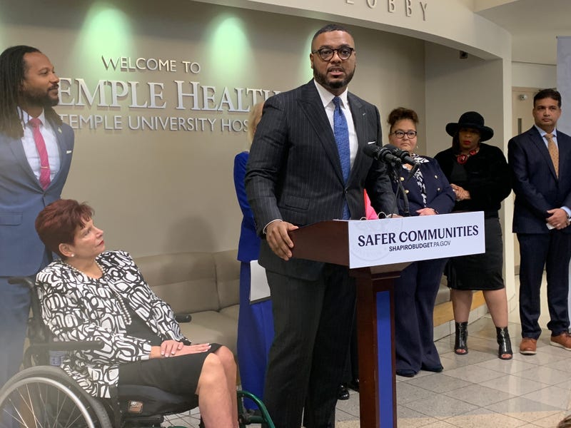 Lt. Gov. Austin Davis on Friday announced Pennsylvania's receipt of a $4 million federal grant for violence prevention programs that happen inside hospitals.