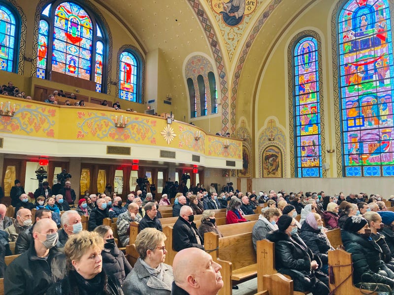 8 a.m. mass at Saint George Ukrainian Catholic Church