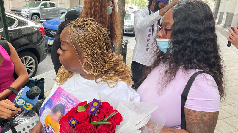 Tina Quinn, the mother of Alexis Quinn, and Lisa Morton, the sister of Alexis Quinn.