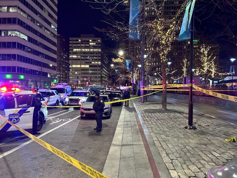 Dilworth Park shooting scene on Friday, Dec. 13, 2024.