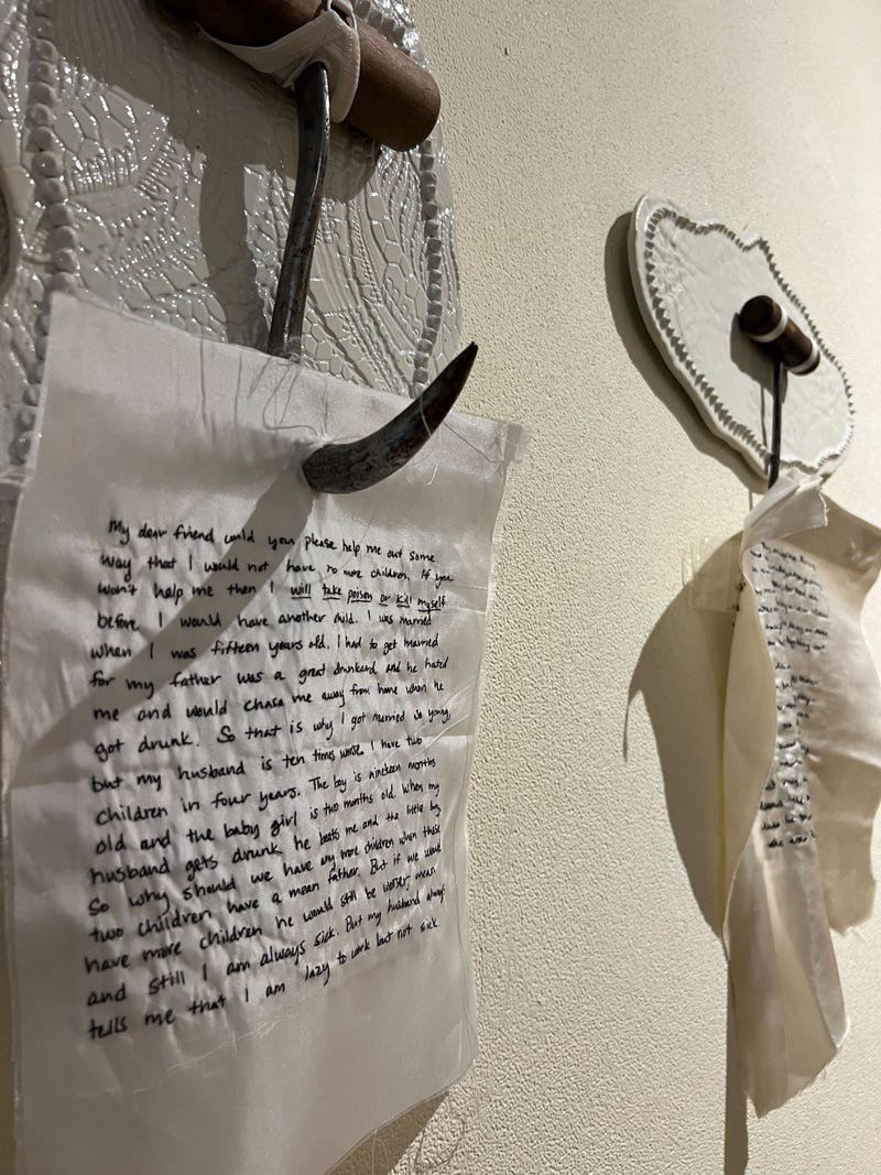 Letters at Unplanned Parenthood display