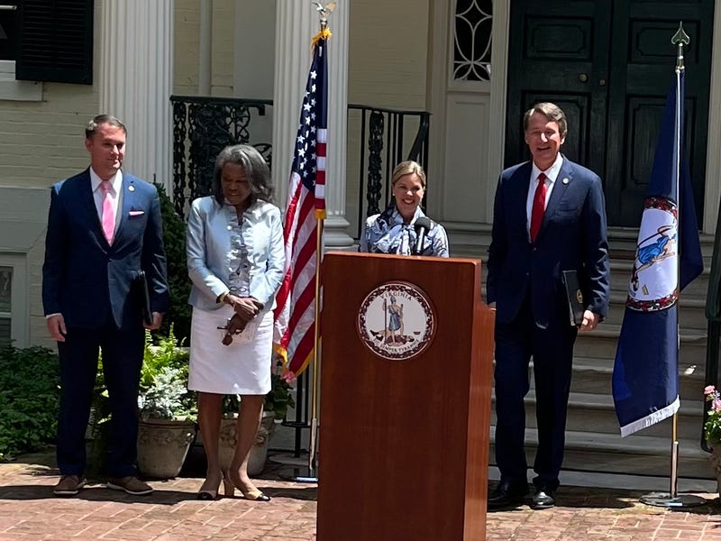 Governor Glenn Youngkin spoke on Monday after signing a bill defining Antisemitism