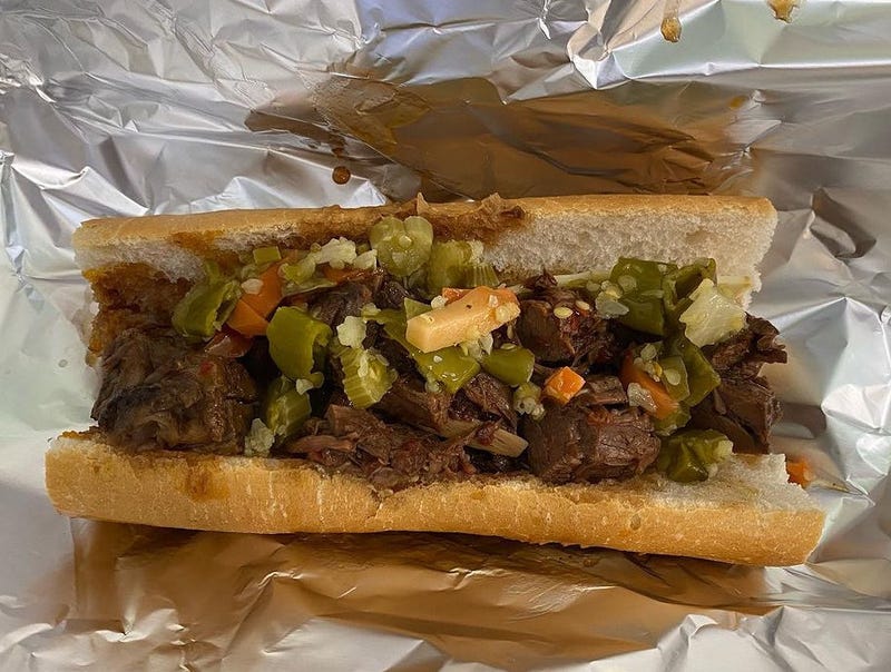 The pot roast sandwich at Bojono's Express.