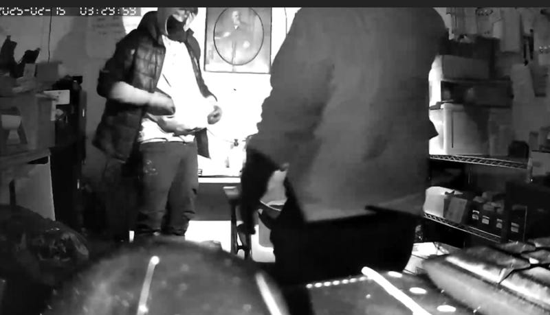 Screenshot from video of suspects