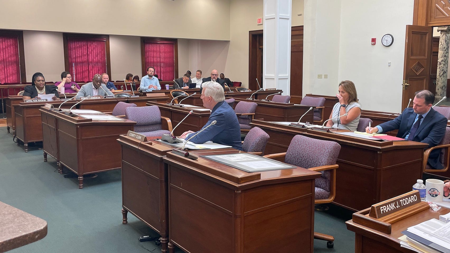 Mickey Kearns discusses audit into Clerk's Office with Erie County Legislature