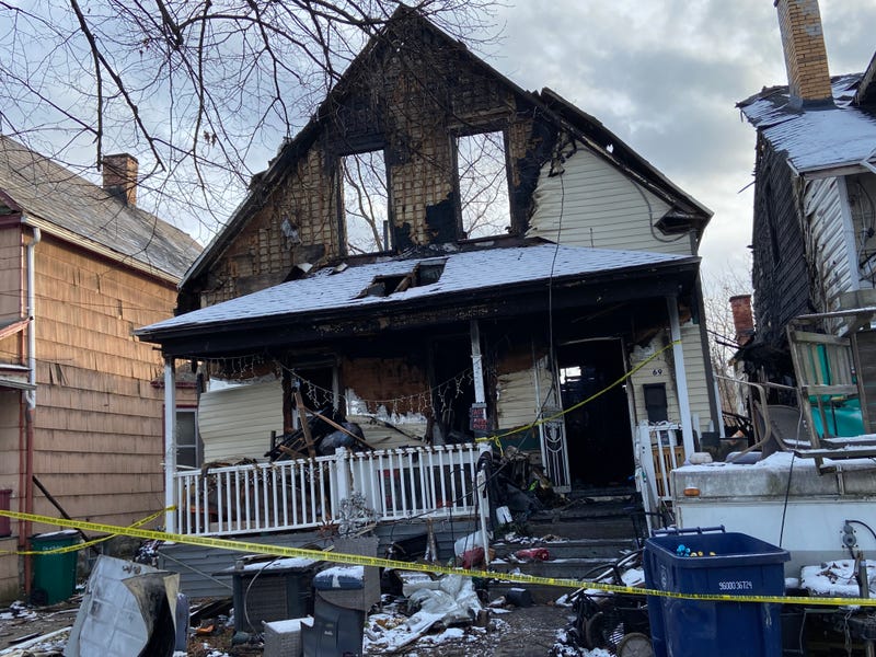 Scene of double fatal fire on November 29, 2025; 69 French Street, Buffalo, NY