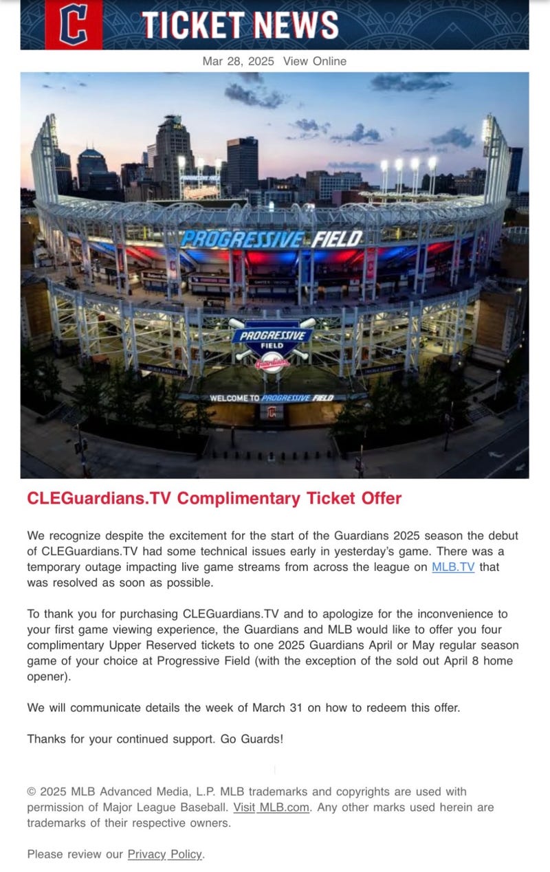 CLEGuardians.TV send release to TV subscribers