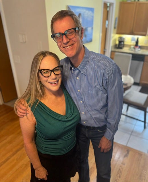 Anne & Mark Burnell inside their Wicker Park home