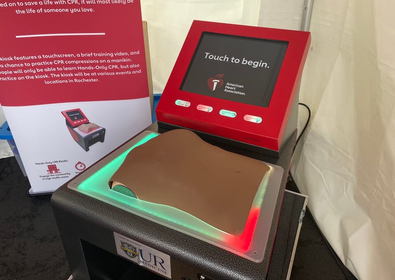Hands-Only CPR kiosk