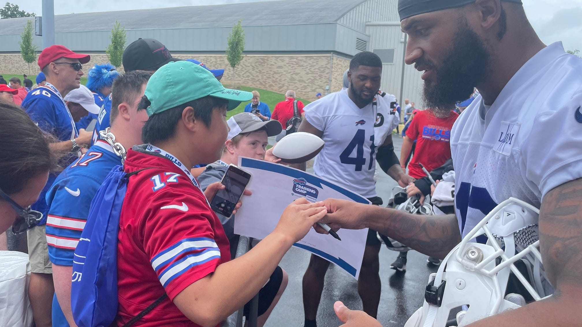 Up close and personal in a special way at Bills training camp