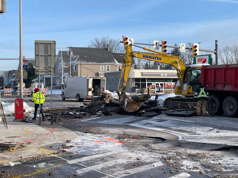 North Buffalo water main break
