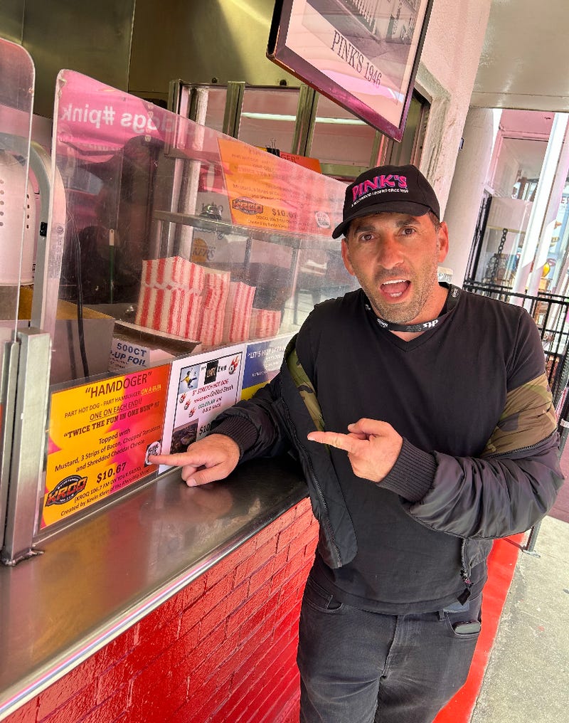 Klein Proud of his Hamdogger idea
