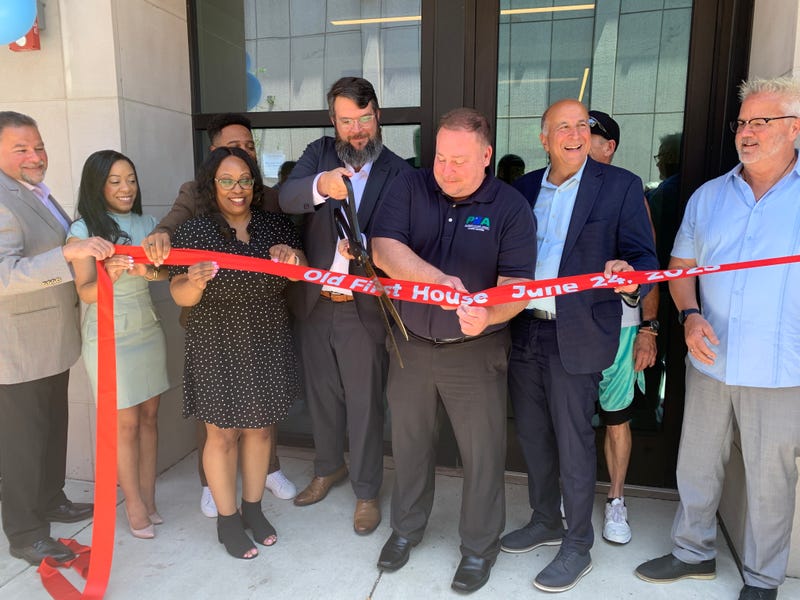 Old First House ribbon-cutting ceremony