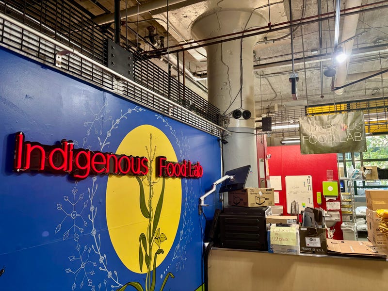 The North American Traditional Indigenous Food Systems food lab inside south Minneapolis' Midtown Global Market.