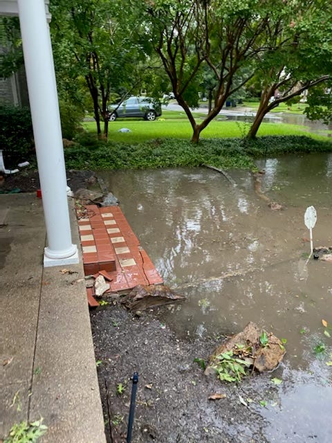 Flooding in M streets