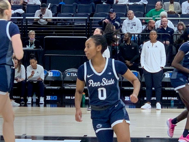 Penn State guard, sophomore transfer Ivane Tensaie, transferred this season from a school in North Dakota. The Roseville native and Concordia Academy alumna came off the bench for the Nittany Lions this season and her family got to see her play Wedensday at Target Center.