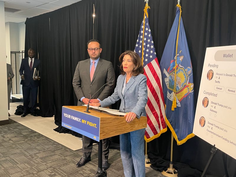 A.J. Baynes and Kathy Hochul