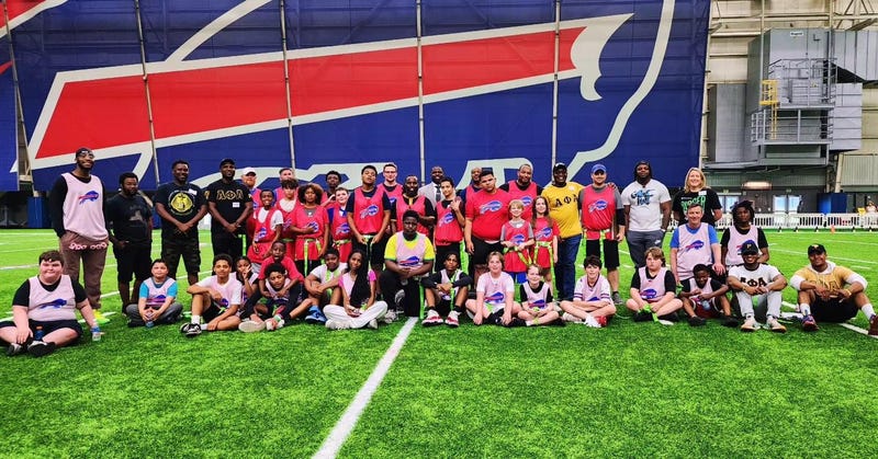 BBBS first ever flag football game for mentoring matches, May 2024