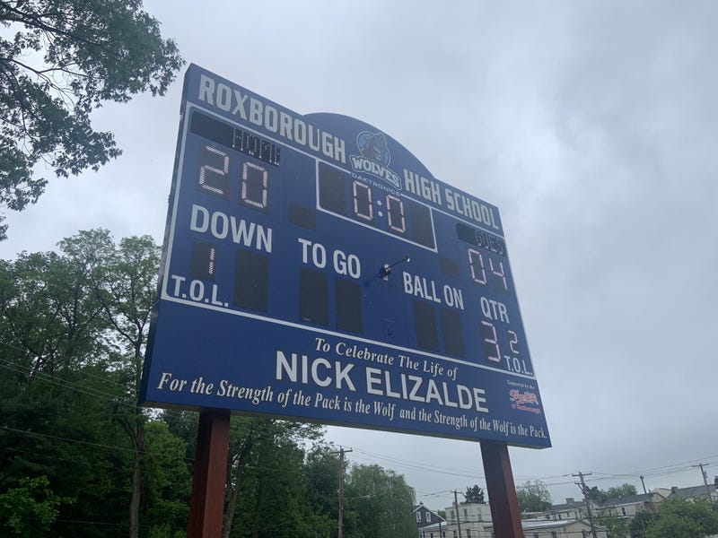 Nick Elizalde score board dedication