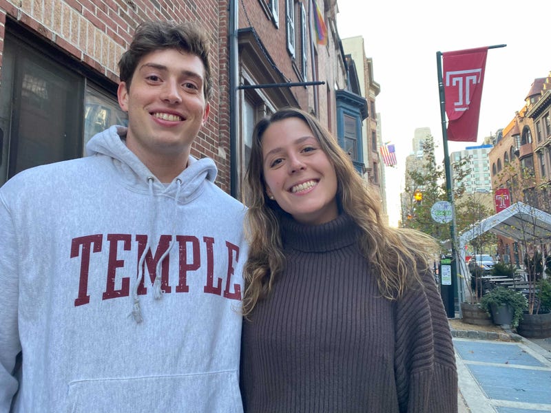 Amanda Pirola and Zach Pellis, fourth-year medical students at Temple University