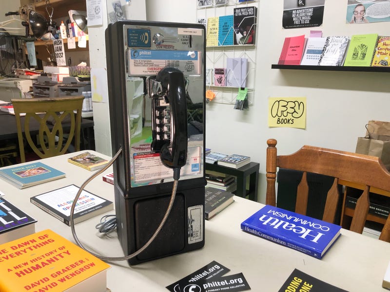 A pay phone similar to one PhilTel plans to install for free usage in the city of Philadelphia.