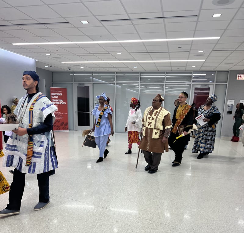 procession at Malcom X College Kwanzaa celebration