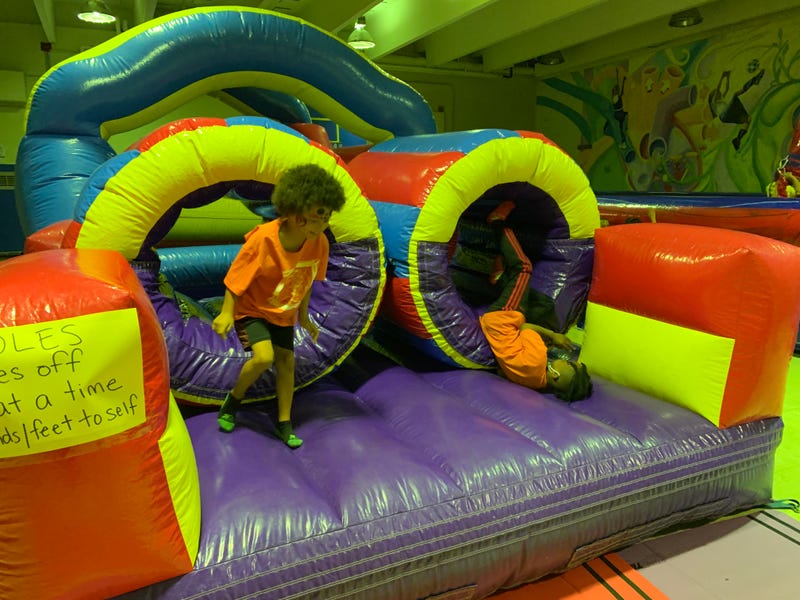 John Moffet Elementary in East Kensington had to move its annual Fun Day indoors on Thursday.