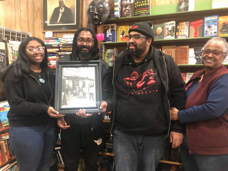 Hakim's Bookstore owner and her family