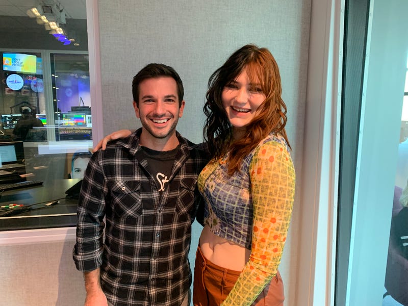 Gayle with Bennett in studio
