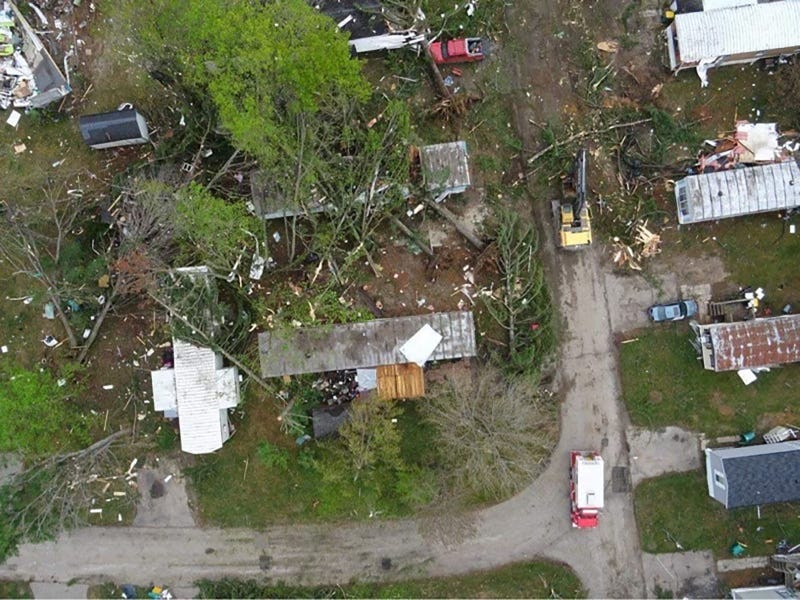 Gaylord tornado damage