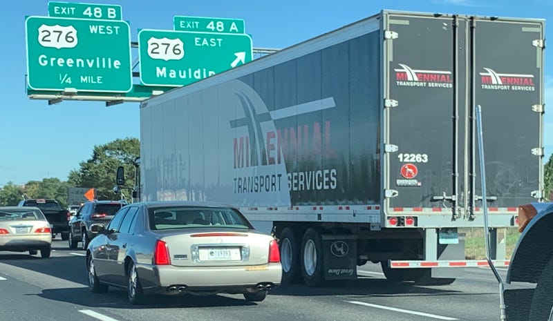Traffic on I-85 in Greenville County