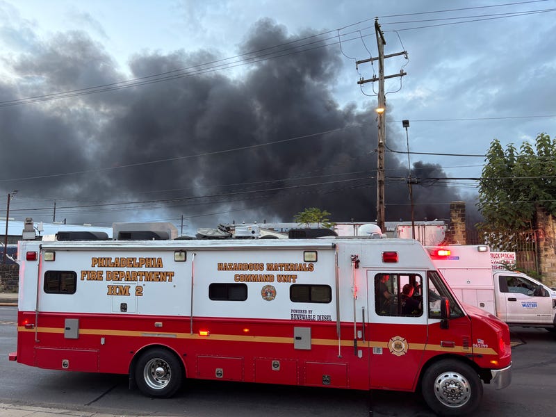 5-alarm fire in Tacony