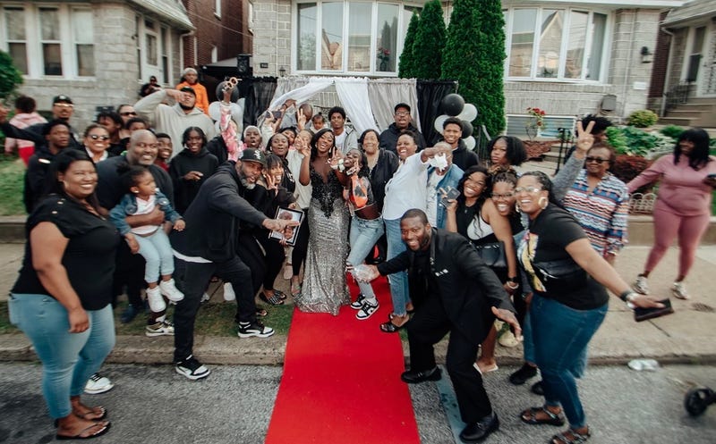 The junior prom send-off Angelia Ayres planned for her daughter Aniyah is a party for the entire family.