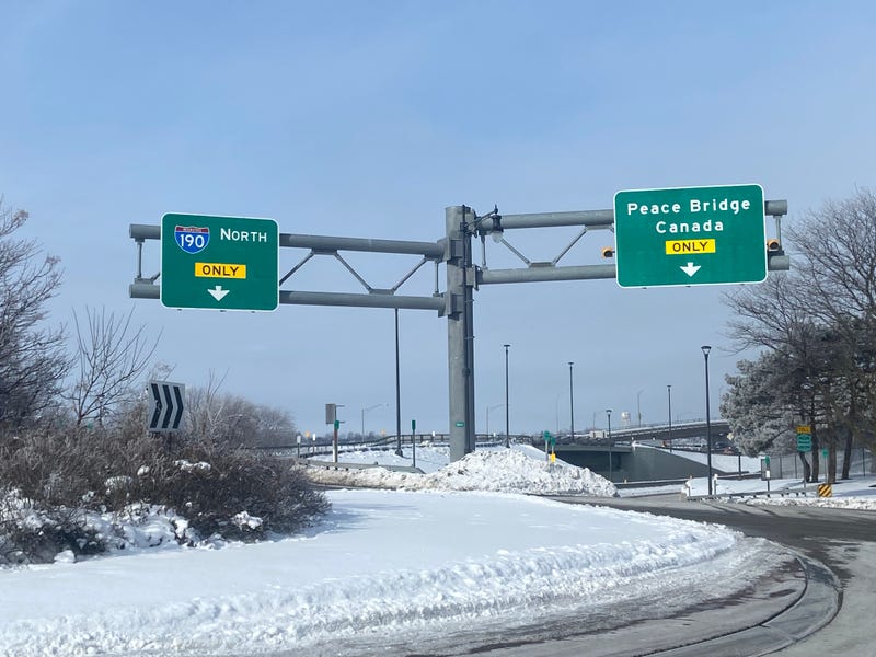 Peace Bridge signage