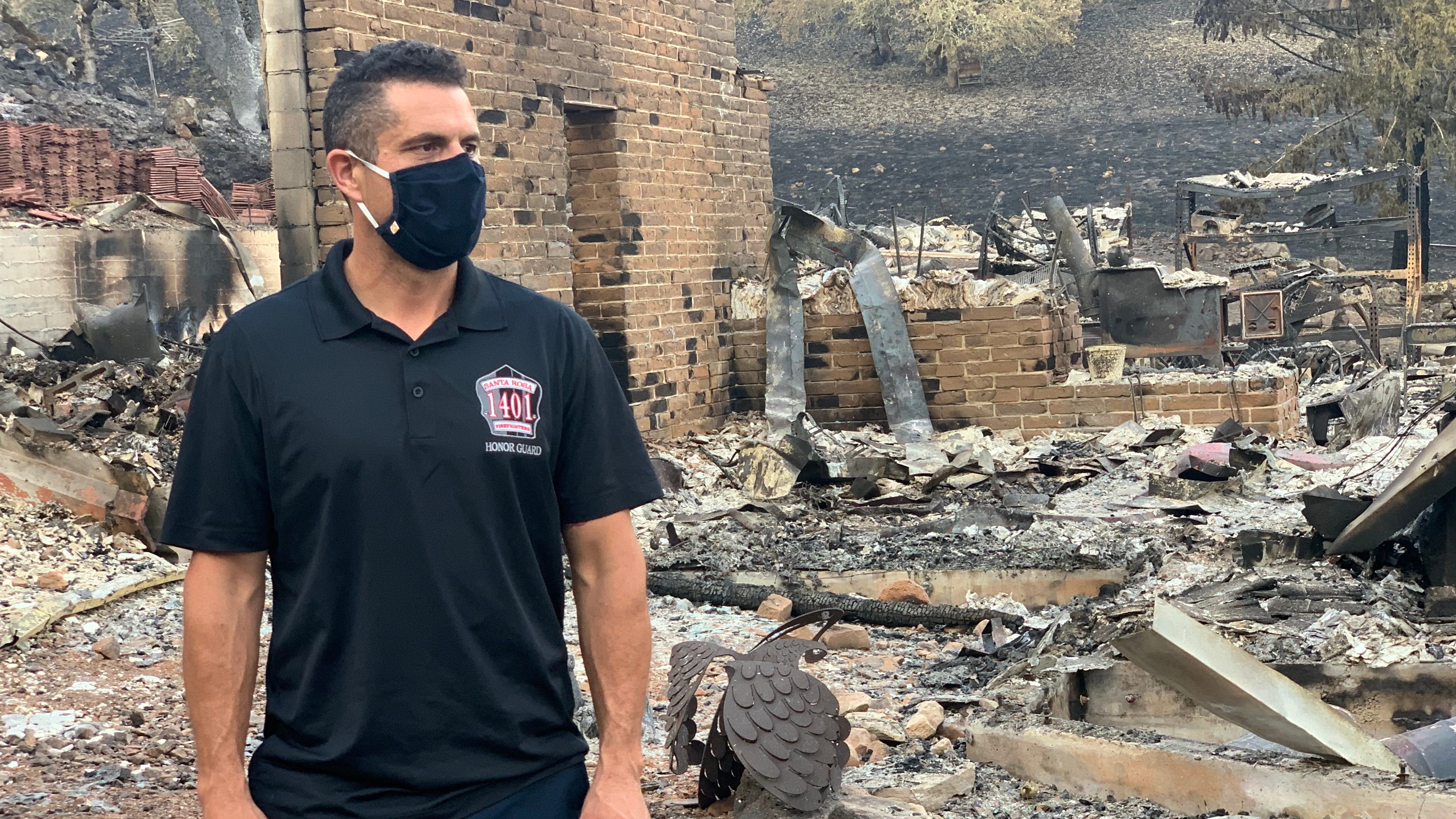 VIDEO: Community rallies for firefighter who lost new home while saving others from Glass Fire