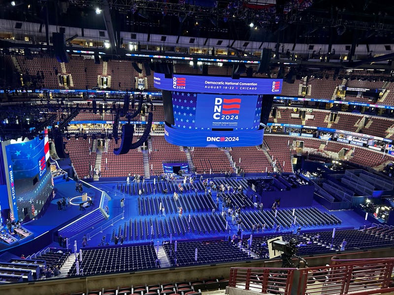 Inside the DNC floor at the United Center