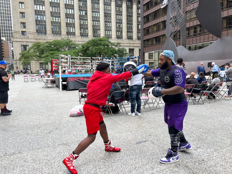 Daley Plaza boxing