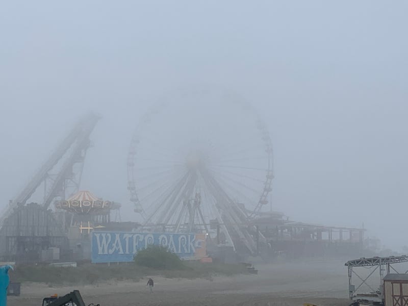 A dense fog hung over the Shore