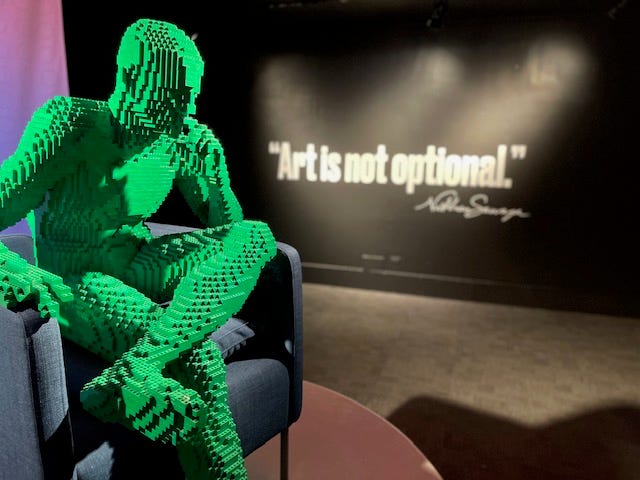 The Art of The Brick is the first major museum exhibition to use LEGO bricks as the sole art medium.